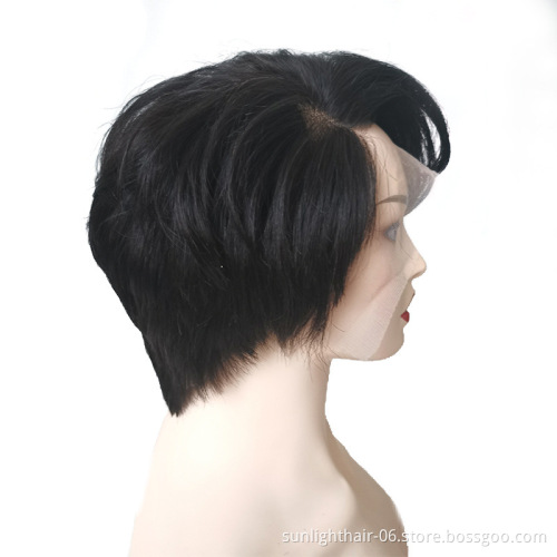 13x4 Short Human Hair Wigs Pixie Cut For Women Pre Plucked Bob Wig Remy Brazilian Glueless Lace Front Human Hair Wigs